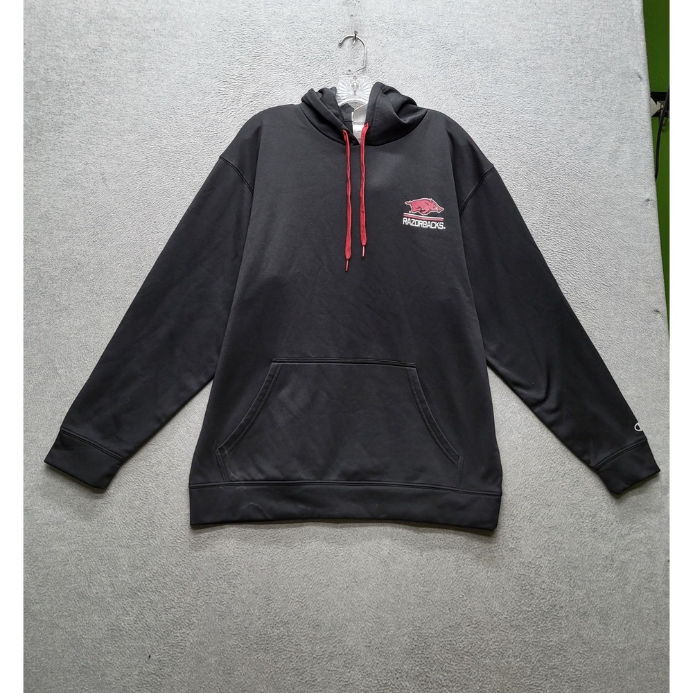 Arkansas Razorbacks Men Hoodie L Black Champion Razorback Logo Sportswear